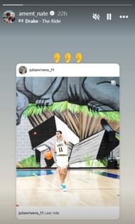 $1,300,000 NIL-valued Nate Ament reshares Highland teammate's post signaling last season before college (Image: IG/ament_nate)